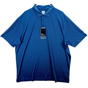 Callaway Golf Polo Opti-Dri Mens XXL Shirt Blue Black Striped 3-Button New Tags
